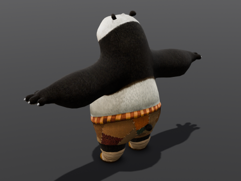 Panda Rigged 3D Model