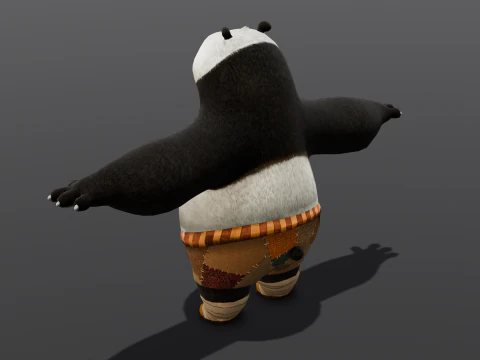 Panda Rigged 3D Model