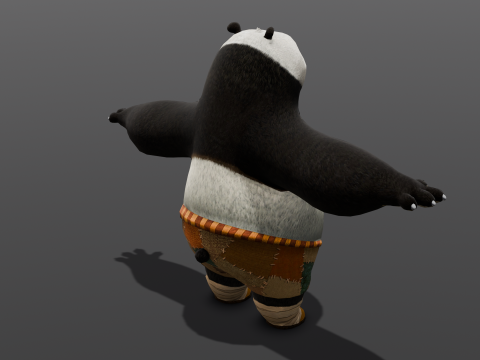 Panda Rigged 3D Model