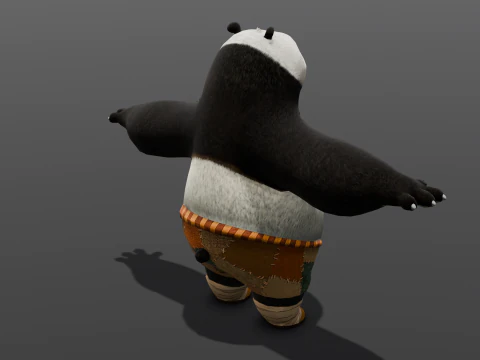 Panda Rigged 3D Model