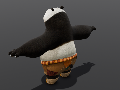 Panda Rigged 3D Model