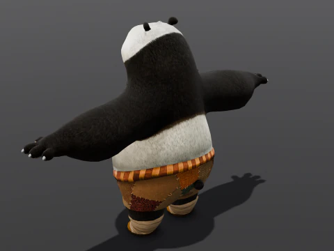 Panda Rigged 3D Model