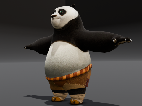 Panda Rigged 3D Model