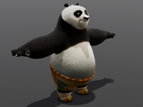 Panda Rigged 3D Model