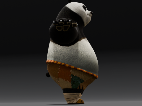 Panda Rigged 3D Model