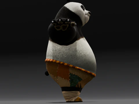 Panda Rigged 3D Model