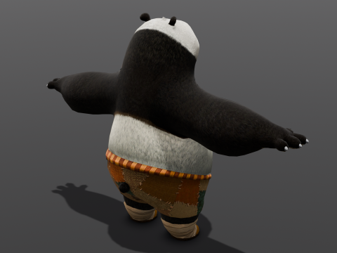 Panda Rigged 3D Model