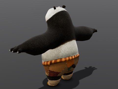 Panda Rigged 3D Model