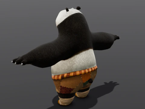 Panda Rigged 3D Model