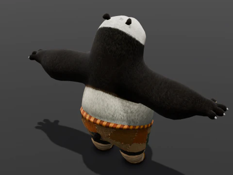 Panda Rigged 3D Model