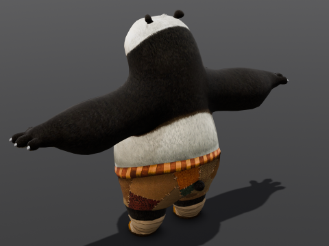 Panda Rigged 3D Model