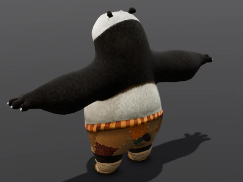 Panda Rigged 3D Model