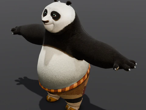 Panda Rigged 3D Model