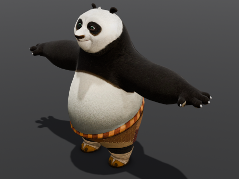 Panda Rigged 3D Model