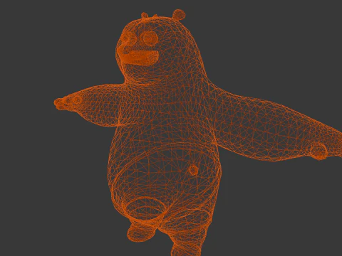 Panda Rigged 3D Model