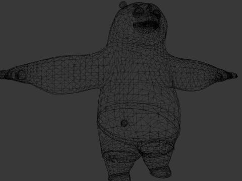Panda Rigged 3D Model