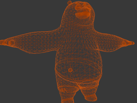 Panda Rigged 3D Model