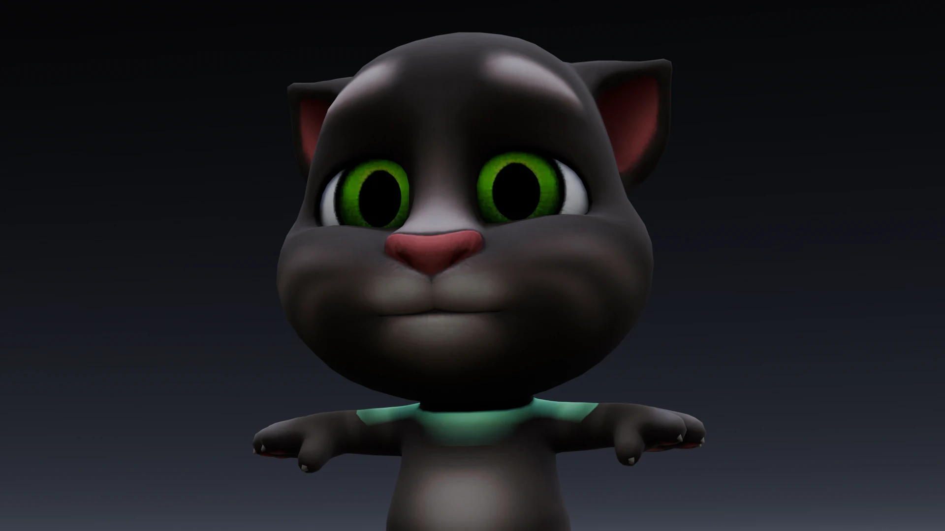 Talking Tom Animated Rigged 3D Model .c4d .max .obj .3ds .fbx .stl .blend