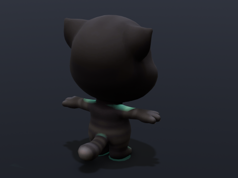Talking Tom Animated Rigged 3D Модель