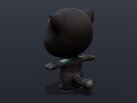 Talking Tom Animated Rigged 3D Модель