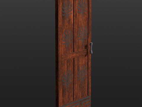 Wooden Door 3D Model