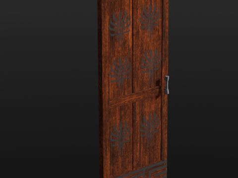 Wooden Door Modelo 3D