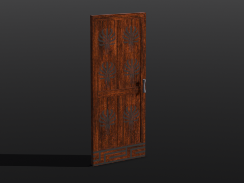Wooden Door Modelo 3D