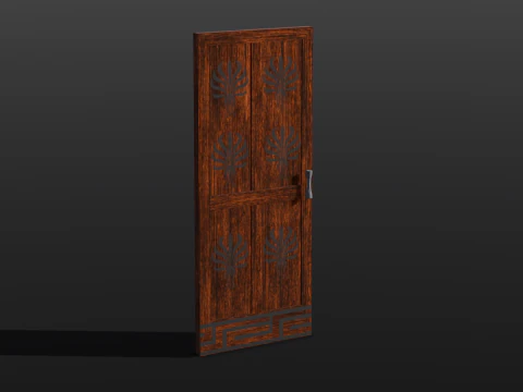 Wooden Door 3D Model