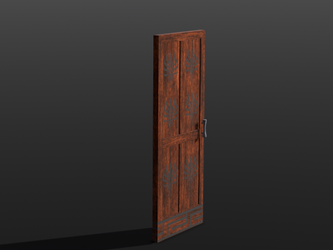 Wooden Door Modelo 3D