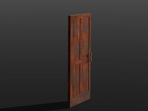 Wooden Door 3D Model