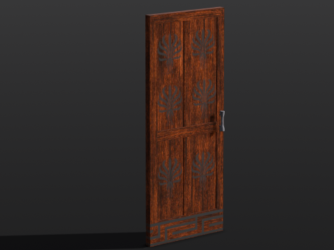 Wooden Door Modelo 3D