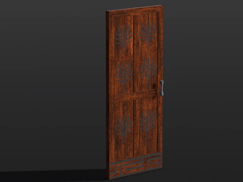 Wooden Door 3D Model