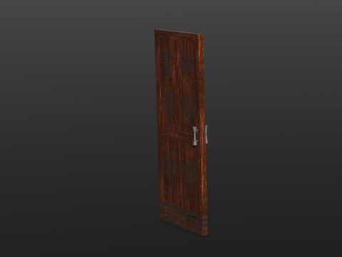 Wooden Door Modelo 3D
