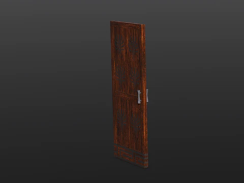 Wooden Door 3D Model