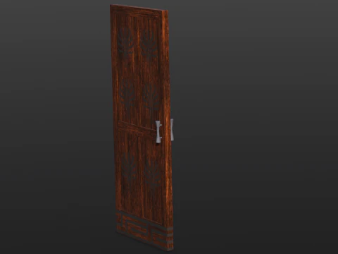 Wooden Door 3D Model