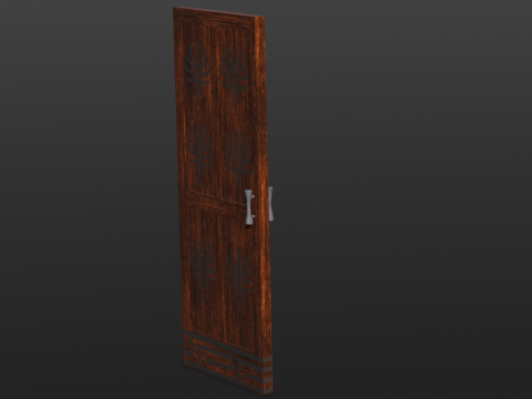 Wooden Door Modelo 3D