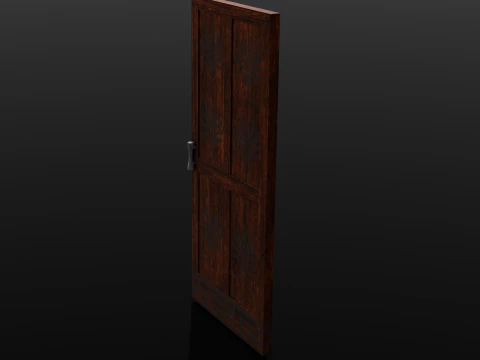 Wooden Door 3D Model