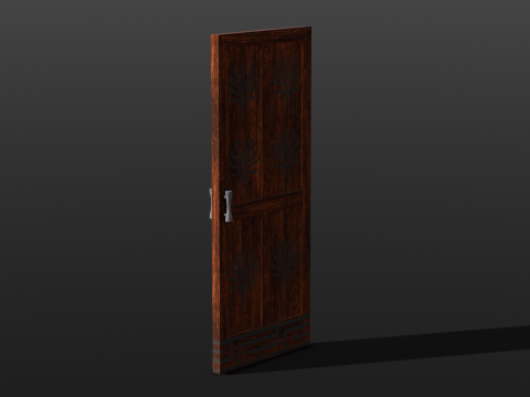 Wooden Door Modelo 3D