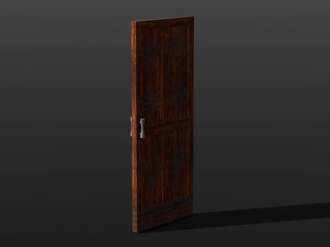 Wooden Door 3D Model