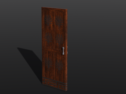 Wooden Door Modelo 3D