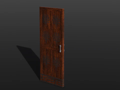 Wooden Door 3D Model