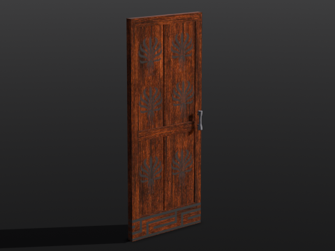 Wooden Door Modelo 3D