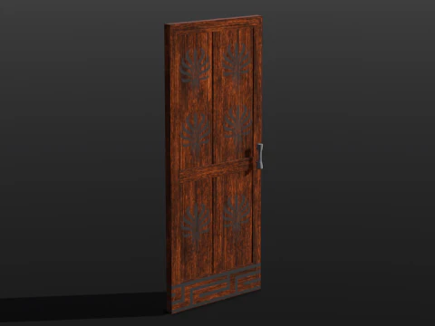 Wooden Door 3D Model