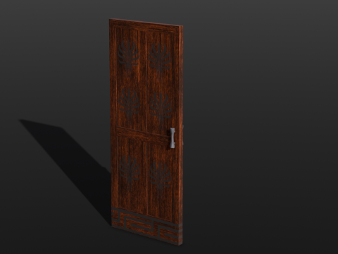 Wooden Door Modelo 3D