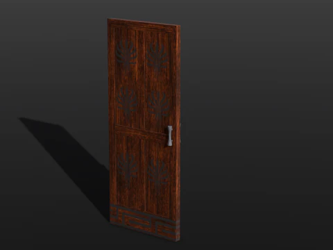 Wooden Door 3D Model