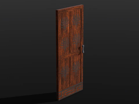 Wooden Door 3D Model