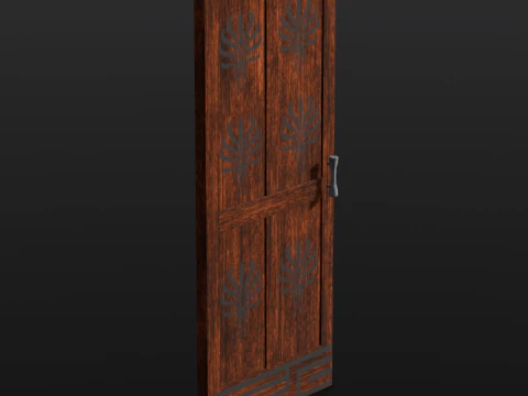 Wooden Door 3D Model