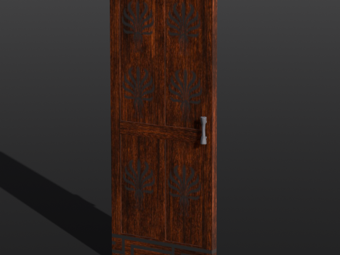 Wooden Door Modelo 3D