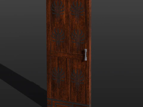 Wooden Door 3D Model