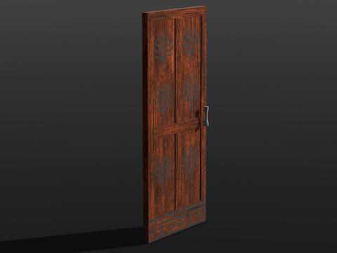 Wooden Door Modelo 3D